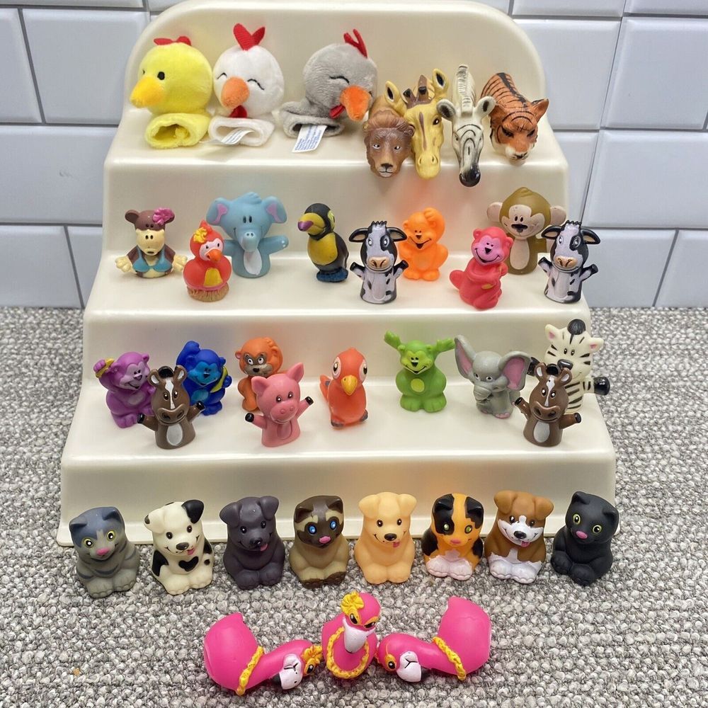 Finger Puppet Collection‎ Animals Plastic Material Cute Educational Travel HG17